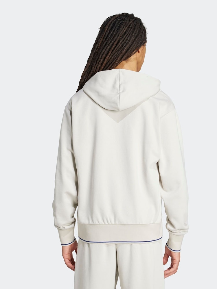 adidas Grey Collegiate Hoodie - Image 2 of 7