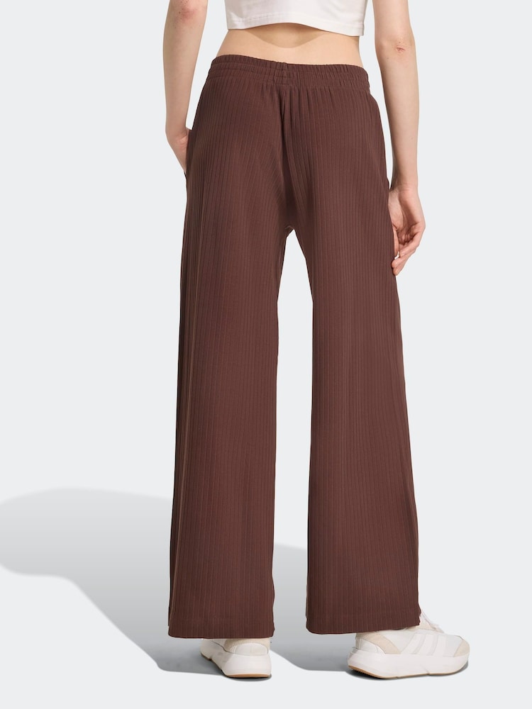 adidas Brown ALL SZN Winterized Wide Leg Trousers - Image 2 of 6 adidas Brown ALL SZN Winterized Wide Leg Trousers - Image 2 of 6