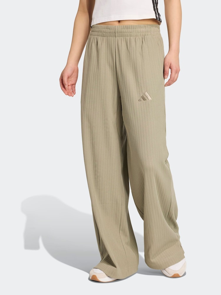 adidas Green ALL SZN Winterized Wide Leg Trousers - Image 1 of 6 adidas Green ALL SZN Winterized Wide Leg Trousers - Image 1 of 6