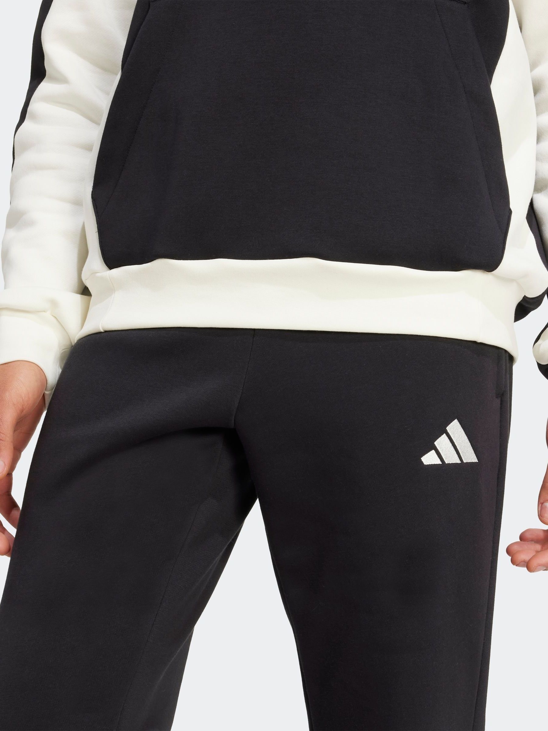 Buy adidas Black Sportswear Fleece Colourblock Hooded Tracksuit