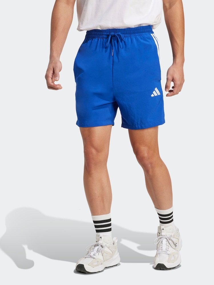 adidas Blue Essentials 3-Stripes Chelsea Shorts - Image 1 of 6