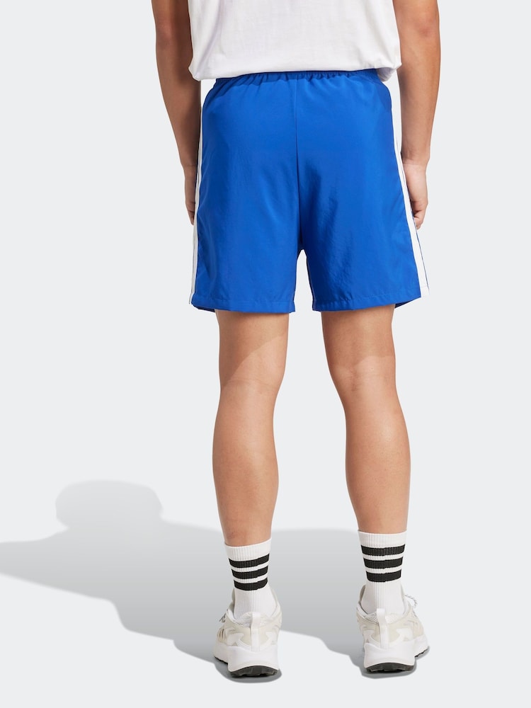adidas Blue Essentials 3-Stripes Chelsea Shorts - Image 2 of 6