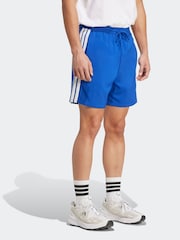 adidas Blue Essentials 3-Stripes Chelsea Shorts - Image 3 of 6