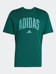 adidas Green Collegiate Lineage Graphic T-Shirt - Image 6 of 6