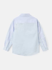 Angel & Rocket Blue Chase Orange Colour Block Smart 100% Cotton Shirt - Image 6 of 7