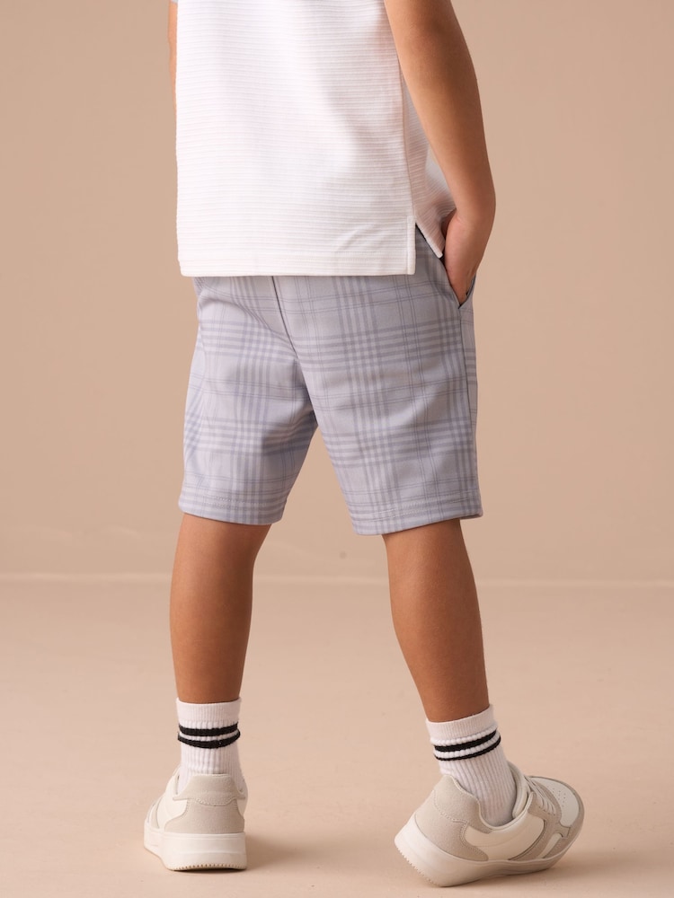 Angel & Rocket Grey Kane Textured 100% Cotton Shorts - Image 2 of 6 Angel & Rocket Grey Kane Textured 100% Cotton Shorts - Image 2 of 6