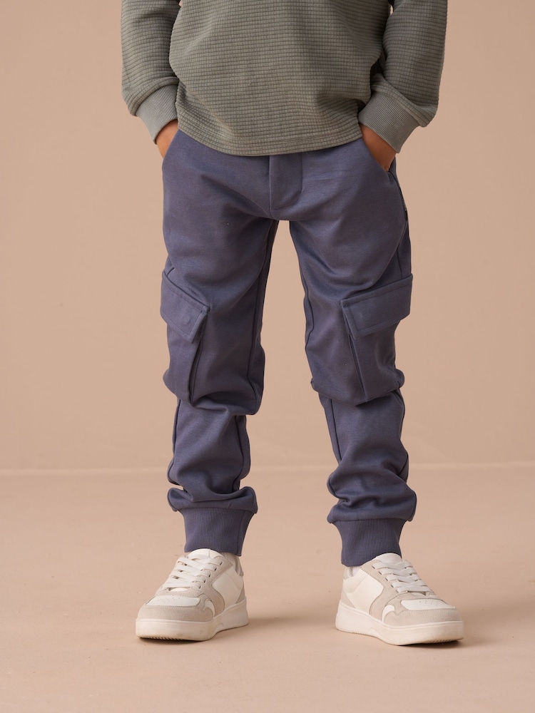 Angel & Rocket Blue Jude Smart Cargo Trousers - Image 1 of 6