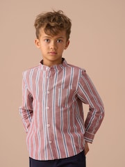Angel & Rocket Red Benny Mandarin Stripe Shirt - Image 1 of 5