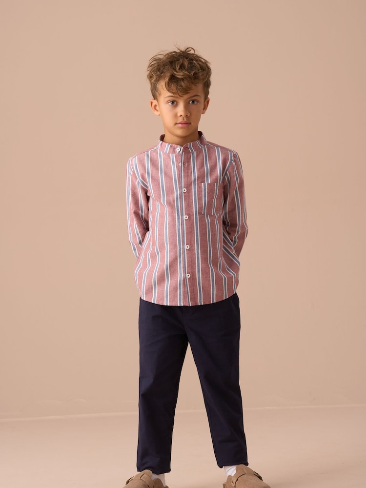 Angel & Rocket Red Benny Mandarin Stripe Shirt - Image 5 of 5