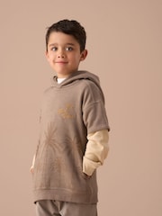 Angel & Rocket Brown Jamie Twofer Embroidered Hoodie - Image 3 of 7