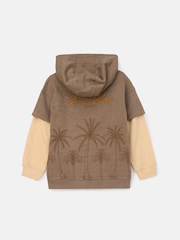 Angel & Rocket Brown Jamie Twofer Embroidered Hoodie - Image 6 of 7
