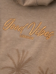 Angel & Rocket Brown Jamie Twofer Embroidered Hoodie - Image 7 of 7