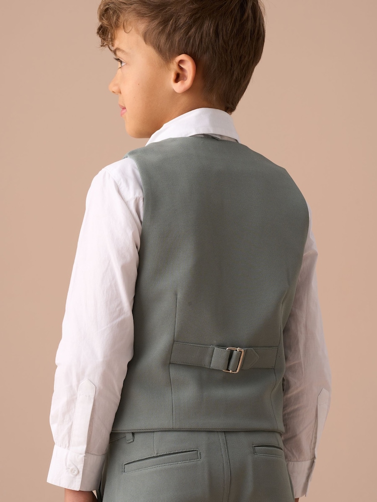 Angel & Rocket Benjamin stijlvolle getextureerde gilet-set - Image 5 of 6