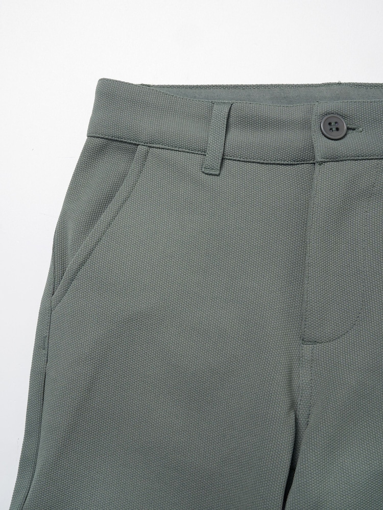 Angel & Rocket Green Benjamin Smart Textured Trousers - Image 9 of 9 Angel & Rocket Green Benjamin Smart Textured Trousers - Image 9 of 9
