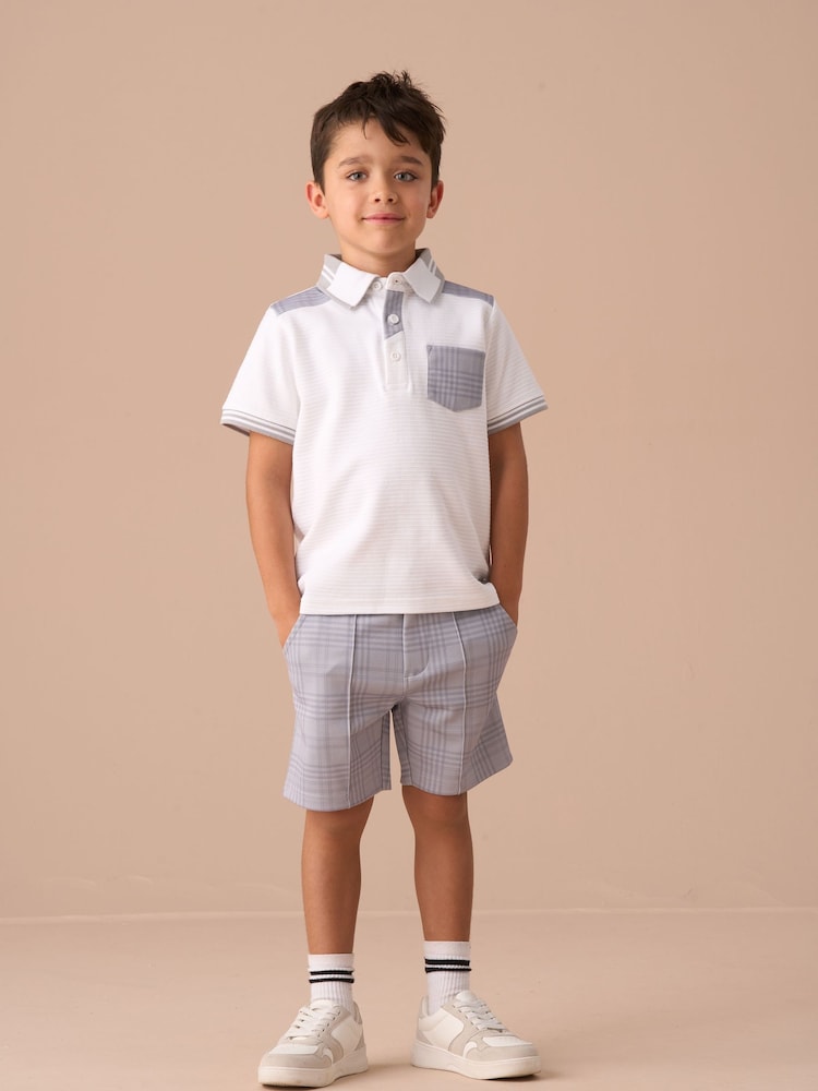 Angel & Rocket Kane Colourblock 100% Cotton Polo Shirt - Image 4 of 7
