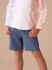 Angel & Rocket Blue Matty Smart Printed 100% Cotton Shorts - Image 1 of 7