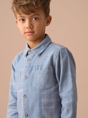 Angel & Rocket 100% Cotton Connor Block Check Shirt - Image 4 of 7