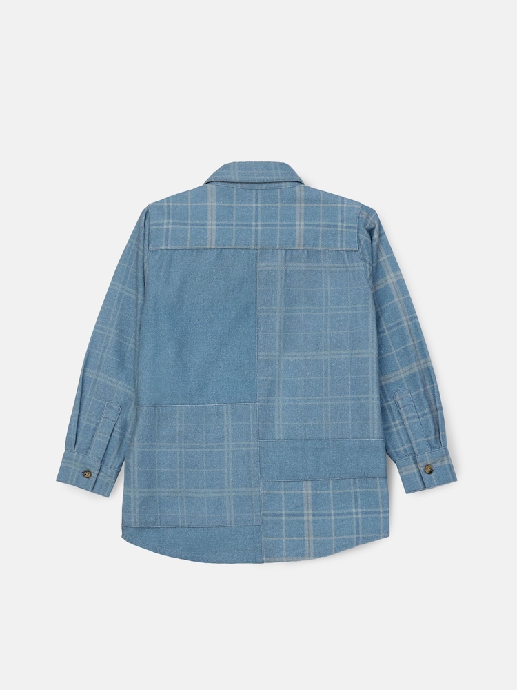 Angel & Rocket 100% Cotton Connor Block Check Shirt - Image 6 of 7