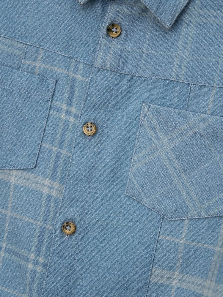 Angel & Rocket 100% Cotton Connor Block Check Shirt - Image 7 of 7