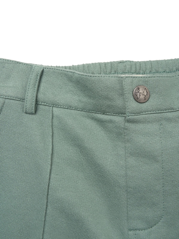 Angel & Rocket Green Kane Textured Smart 100% Cotton Shorts - Image 7 of 7 Angel & Rocket Green Kane Textured Smart 100% Cotton Shorts - Image 7 of 7
