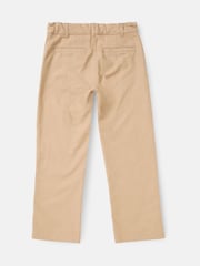 Angel & Rocket Cream Luca Textured Smart 100% Cotton Trousers - Image 5 of 6