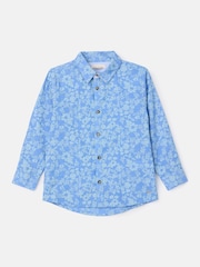 Angel & Rocket Blue Faes Chambray Floral Printed Shirt - Image 5 of 7