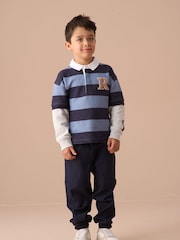 Angel & Rocket Zane Branded Stripe Twofer Rugby Shirt - Изображение 4 из 7