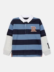 Angel & Rocket Zane Branded Stripe Twofer Rugby Shirt - Изображение 5 из 7