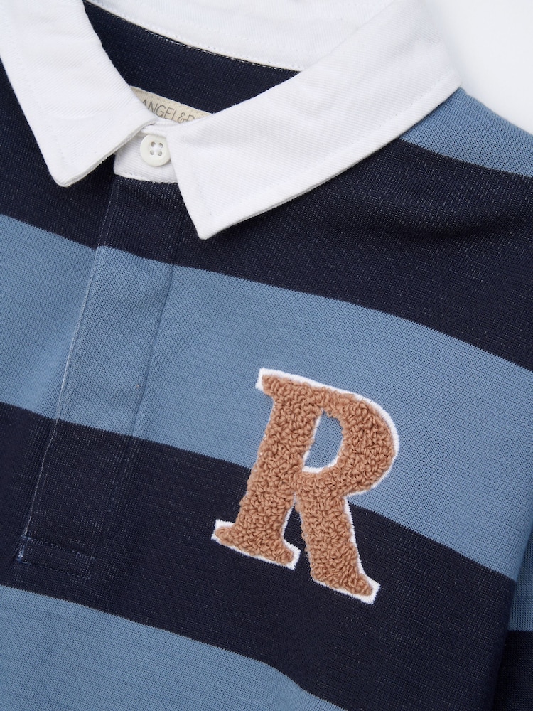 Angel & Rocket Zane Branded Stripe Twofer Rugby Shirt - Изображение 7 из 7