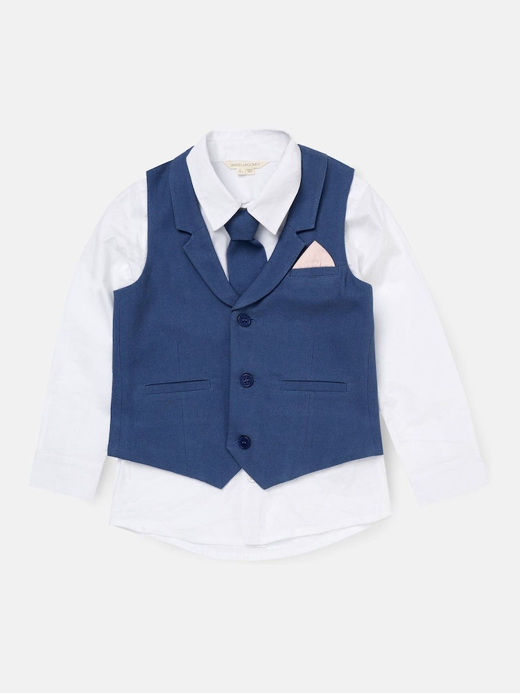 Angel & Rocket Matty nette bedrukte 100% katoenen gilet-set - Image 5 of 7