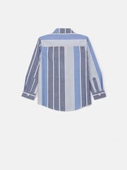 Angel & Rocket Blue Ralph Oxford Stripe 100% Cotton Shirt - Image 5 of 6