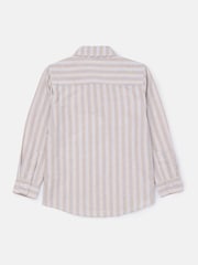 Angel & Rocket Cream Ralph Oxford Stripe 100% Cotton Shirt - Image 6 of 7