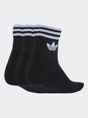 adidas Originals Black Ankle Socks 3 Pack - Image 1 of 5