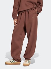 adidas Originals Brown Essentials Linear Loose Cuffed Joggers - Image 1 of 6