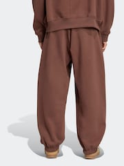 adidas Originals Brown Essentials Linear Loose Cuffed Joggers - Image 2 of 6