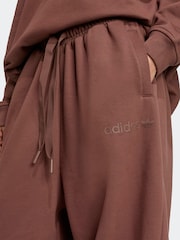 adidas Originals Brown Essentials Linear Loose Cuffed Joggers - Image 5 of 6