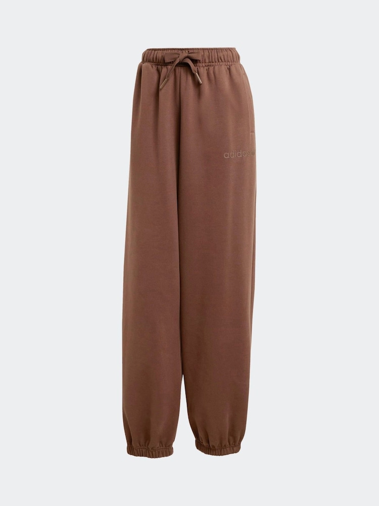 adidas Originals Brown Essentials Linear Loose Cuffed Joggers - Image 6 of 6