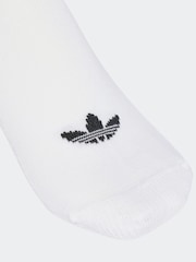 adidas Originals White 3 Stripe 3 Pack 1/4 Socks - Image 3 of 4