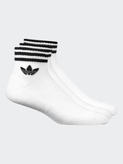 adidas Originals White Ankle Socks 3 Pack - Image 2 of 5
