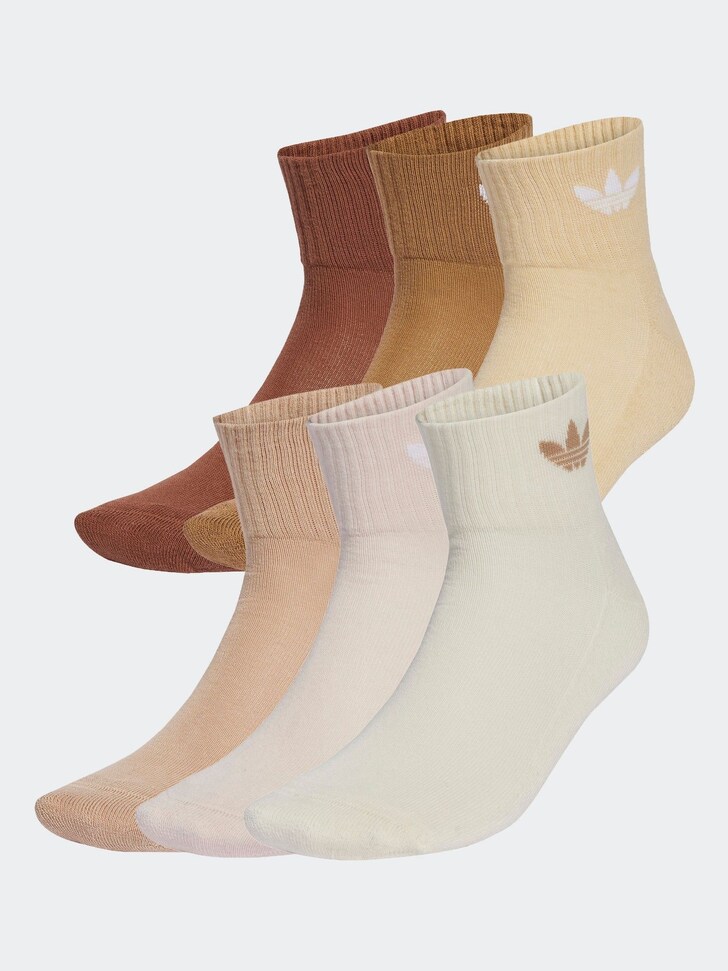adidas Originals Pink 6 Pack Ankle  Socks
