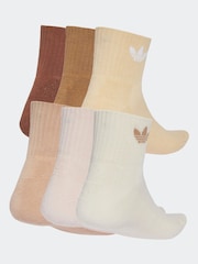 adidas Originals Brown Ankle 3 Pack Socks - Image 2 of 4