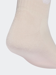 adidas Originals Brown Ankle 3 Pack Socks - Image 4 of 4
