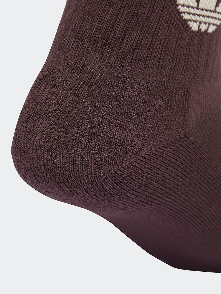 adidas Originals Pink Mid Ankle Socks 3 Pack - Image 4 of 4