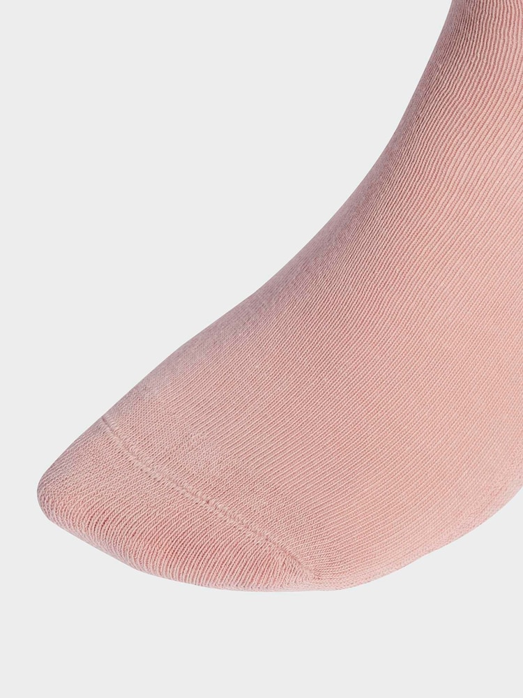 adidas Originals Pink Ankle Socks 3 Pack - Image 4 of 4 adidas Originals Pink Ankle Socks 3 Pack - Image 4 of 4