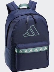 adidas Blue Classic Tape Backpack - Image 1 of 1