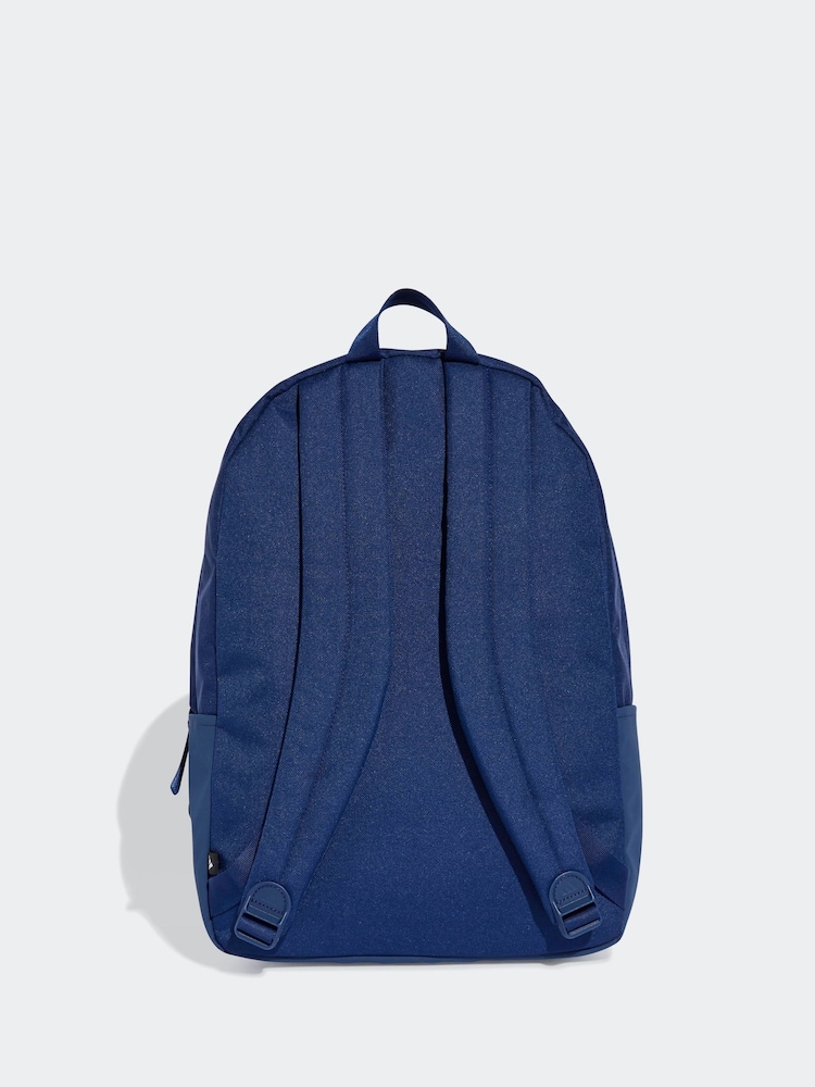 adidas Blue Classic Tape Backpack - Image 2 of 6