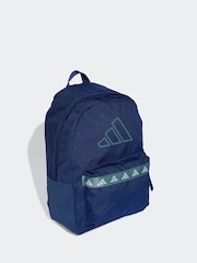 adidas Blue Classic Tape Backpack - Image 3 of 6