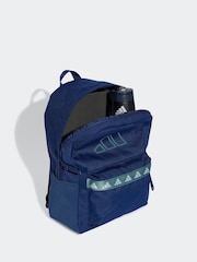 adidas Blue Classic Tape Backpack - Image 4 of 6
