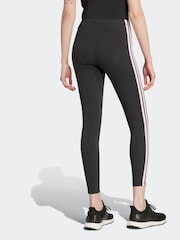 adidas Black Essentials 3-Stripes Cotton Leggings - Image 2 of 6