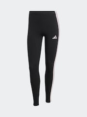 adidas Black Essentials 3-Stripes Cotton Leggings - Image 6 of 6